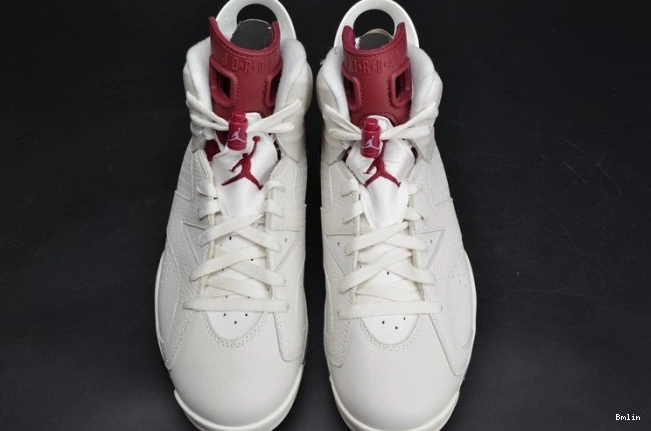 Bmlin shoes Jordan 6 Maroon 384664-116 Air Retro white 0703
